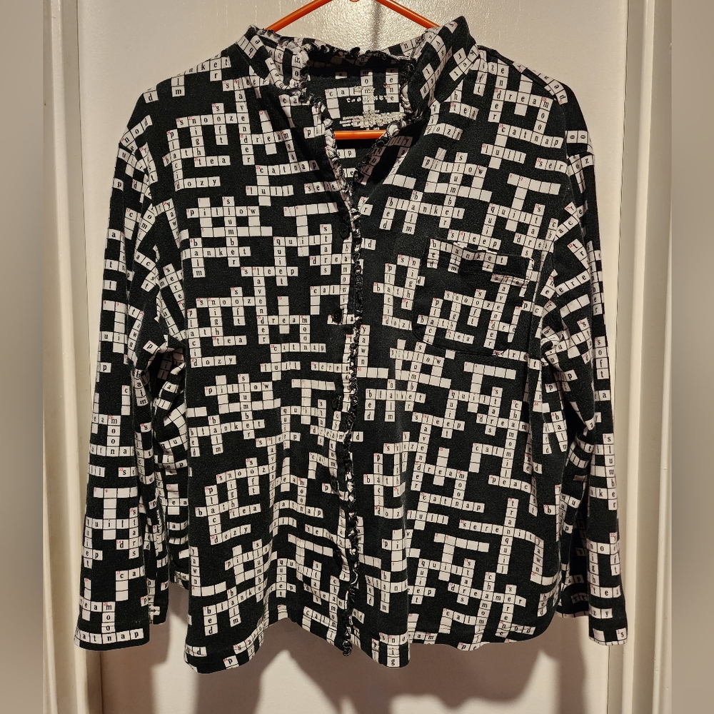Cabernet L female crossword dress-shirt